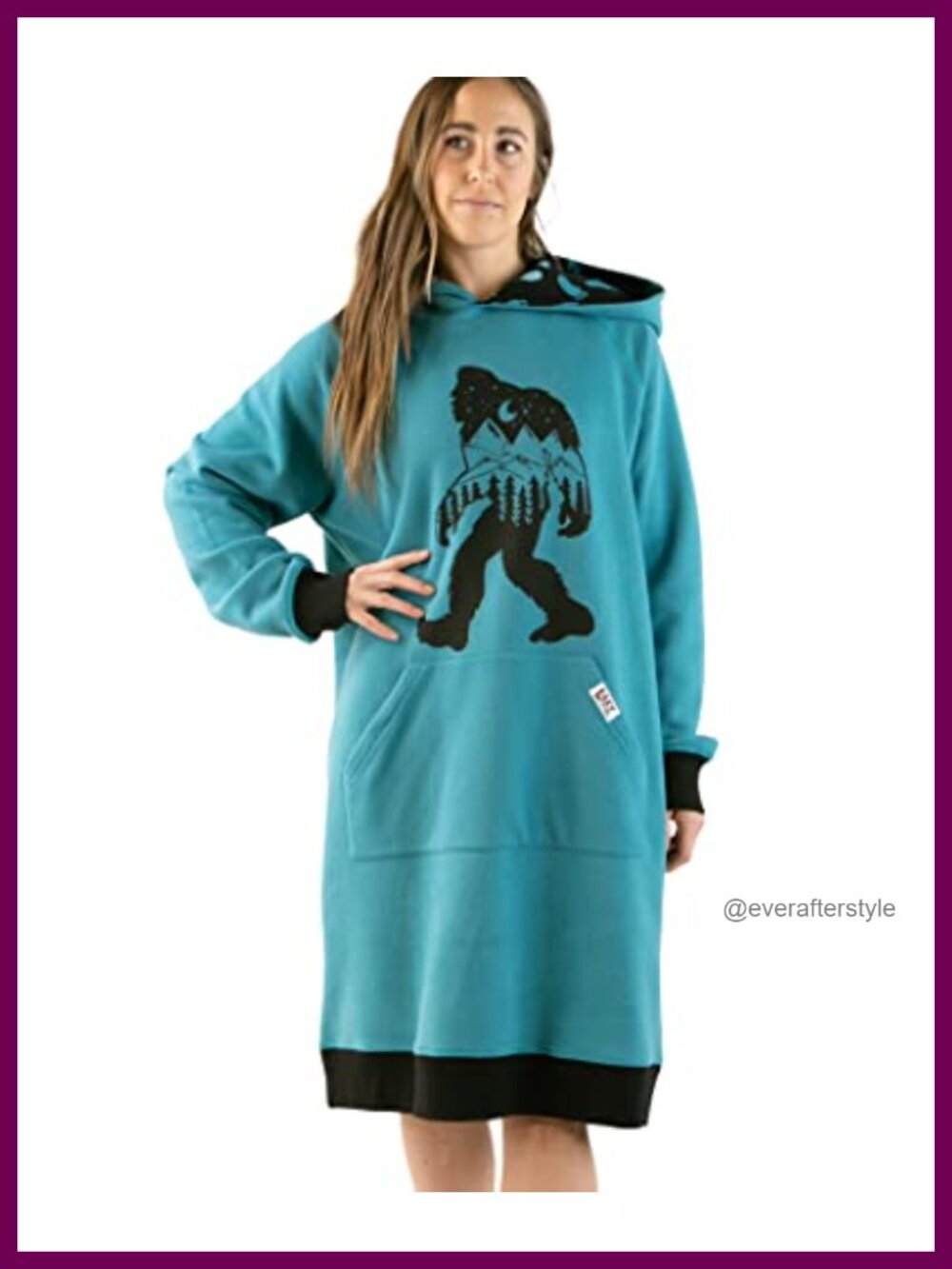 Oversized Hoodie Sweatshirt Dress Cotton Blend Pullover Long Sleeve